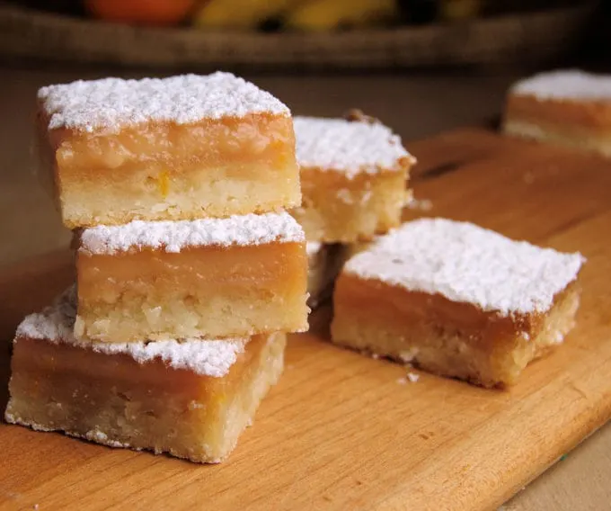 Blood Orange Bar Cookies