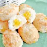 coconut macaroon easter egg cookies