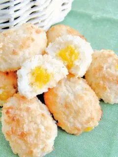 coconut macaroon easter eggs