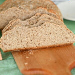 a pinterest image for irish brown bread with text overlay.
