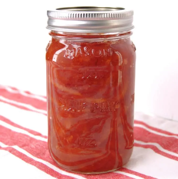 jar of blood orange marmalade