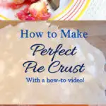 Learn how to make perfect pie crust. Watch a how to video and learn about a special ingredient that makes the crust so flaky.