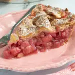 beauty shot rhubarb pie