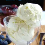 a pinterest image for cheesecake ice cream
