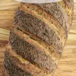 a pinterest image for a rye bread recipe