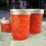 jars of Sour Cherry Preserves