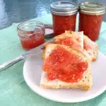 Sour Cherry Preserves on toast