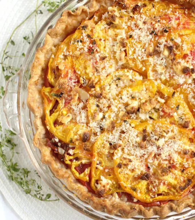 heirloom tomato pie