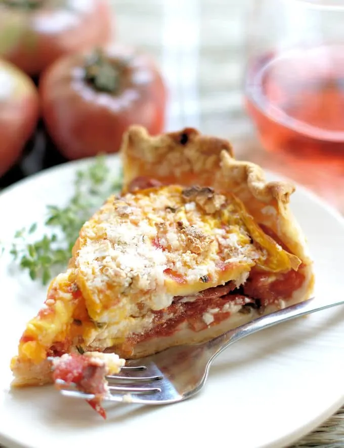 heirloom tomato pie