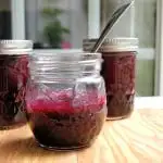 a jar of Blueberry Preserves