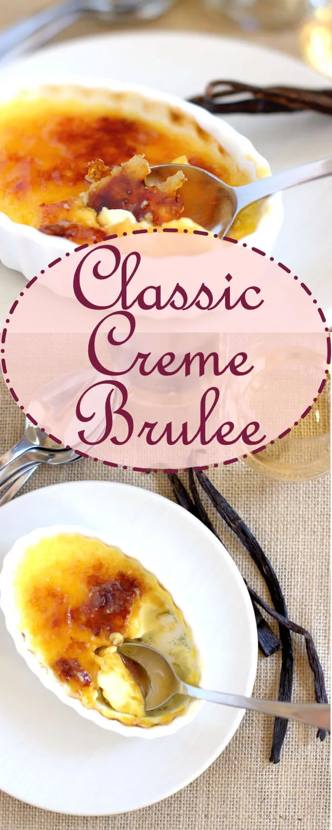 Perfect creamy custard topped with crackly caramelized sugar.