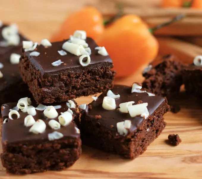 a stack of habanero brownies