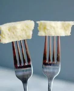 Cake batter made with reverse creaming and traditional cream mixing metods