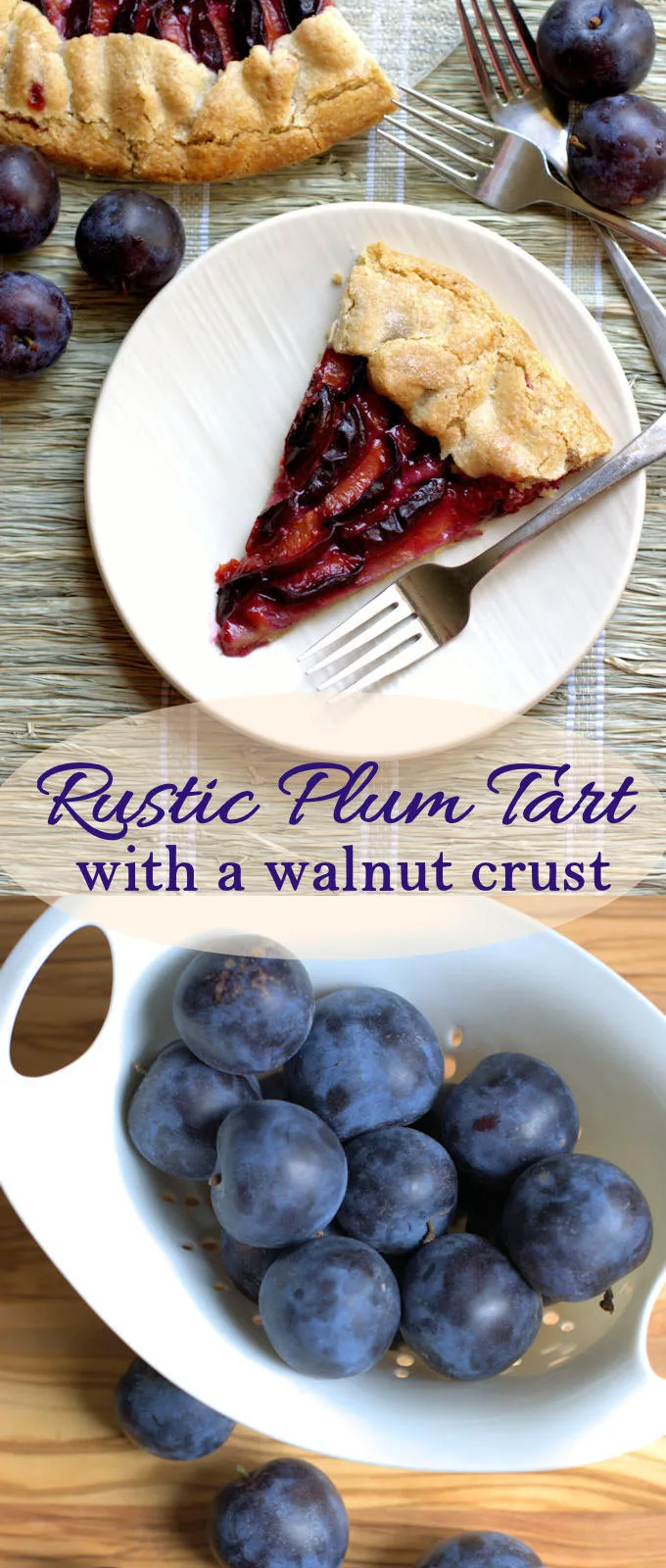 Perfectly simple and perfectly tasty rustic tart made with fresh plums. Easy and fast dessert recipe.