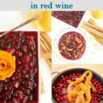 a pinterest image for cranberry compote