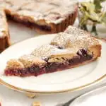 cranberry Linzer tart