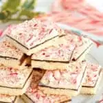 peppermint bark shortbread