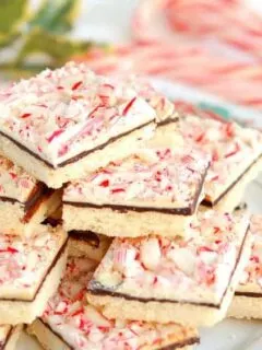 peppermint bark shortbread