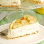 banana cheesecake with roasted bananas