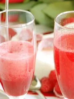 raspberry rose bellini