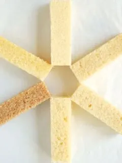 The same pound cake recipe made with 5 different flours