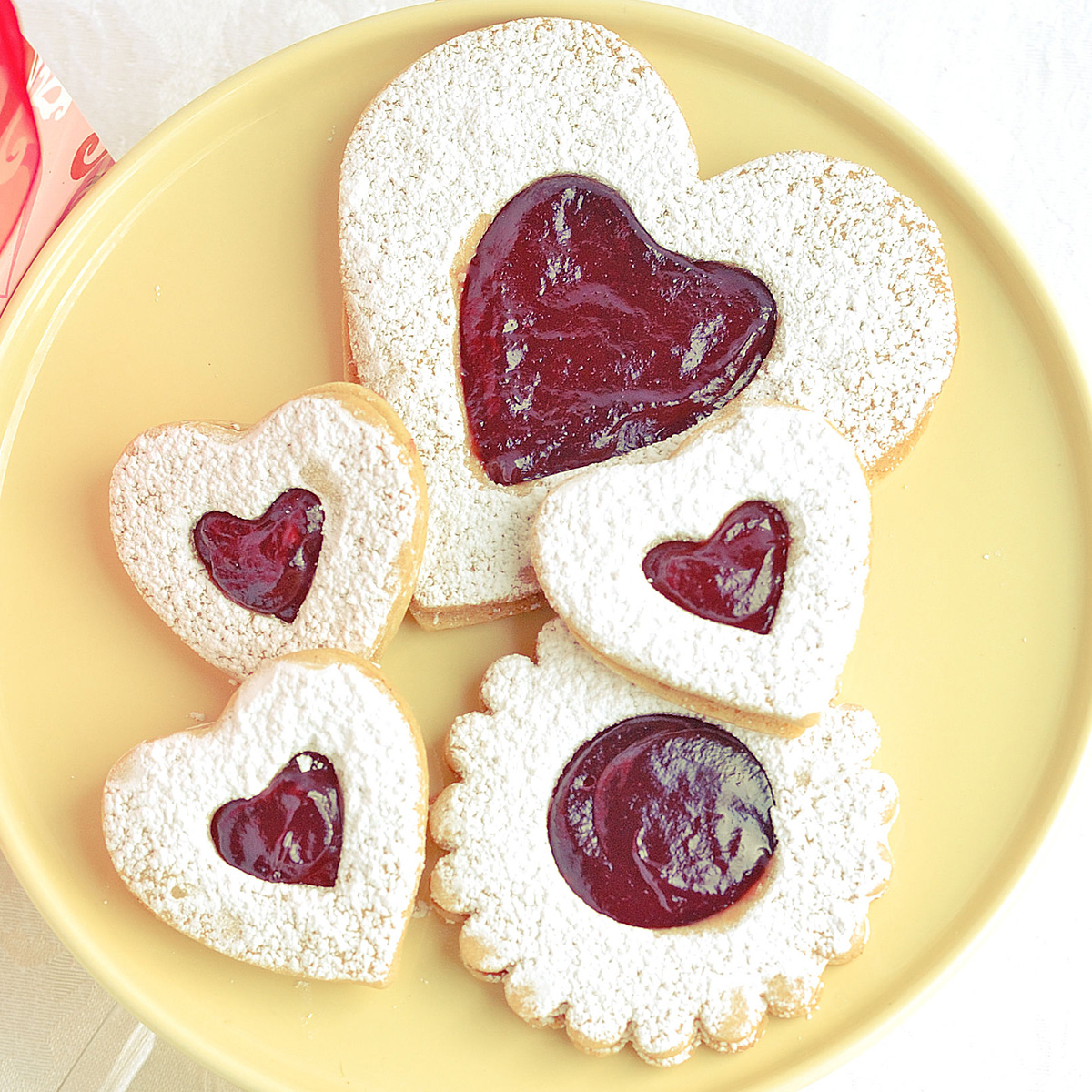 Raspberry Linzer Cookies