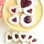 raspberry linzer cookies