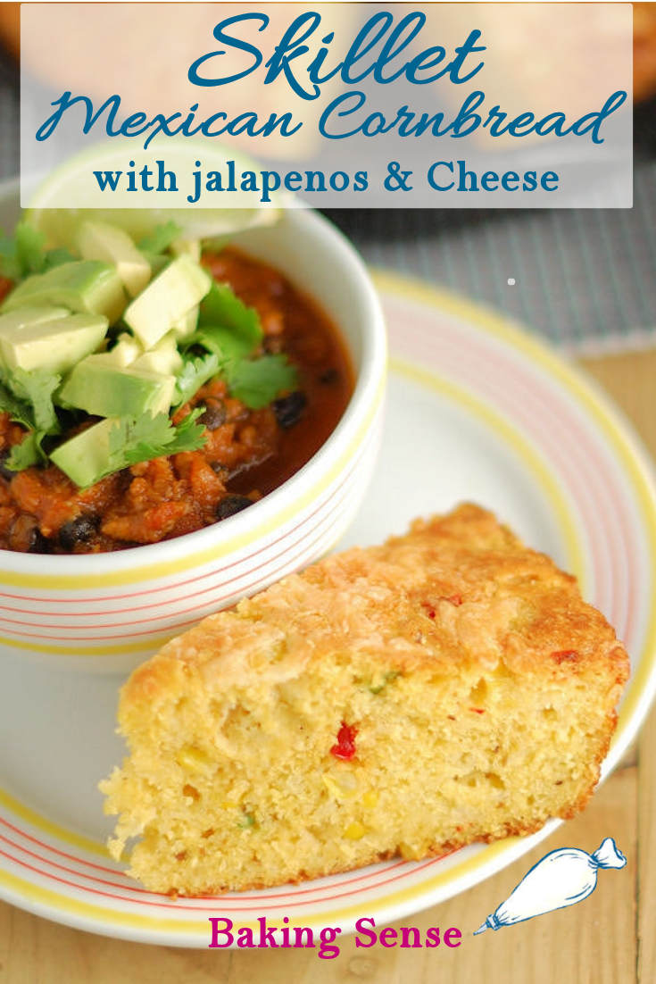 Skillet Mexican Cornbread with jalapenos & cheddar Baking Sense®