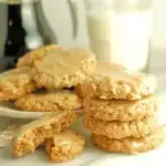 oatmeal cookies maple glaze