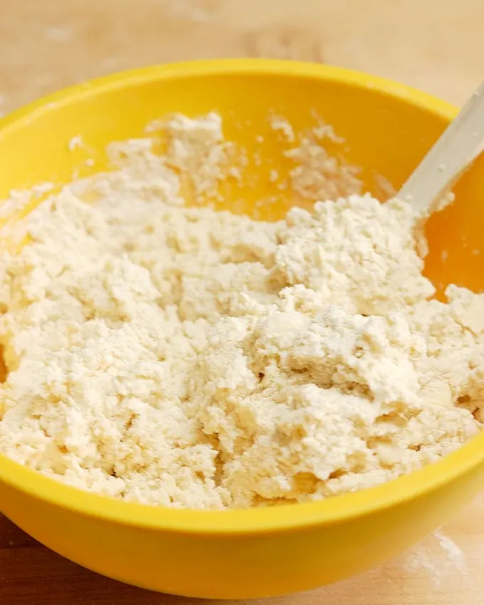 a bowl of buttermilk biscuit mix