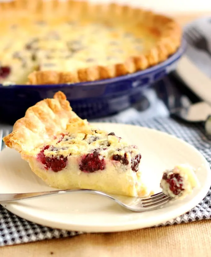 Blackberry Buttermilk Pie with Cardamom