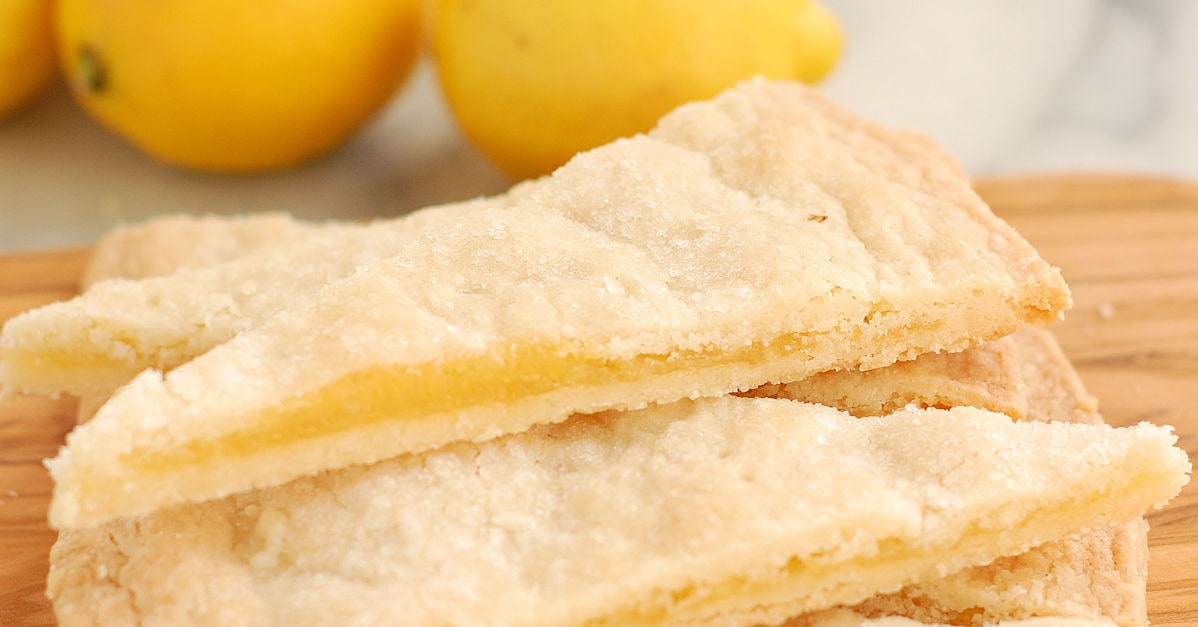 Lemon Curd Shortbread | Baking Sense