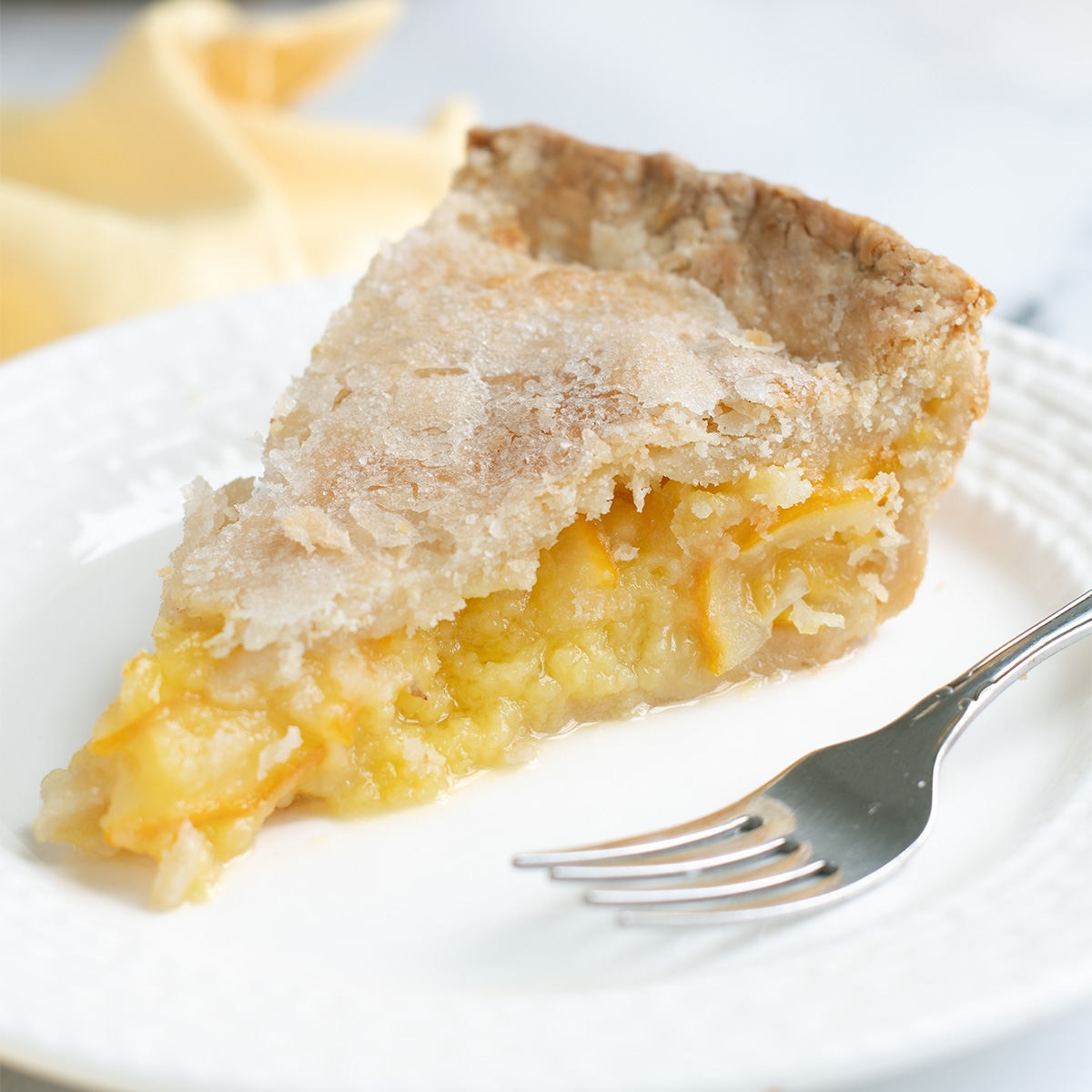 Meyer Lemon Shaker Pie