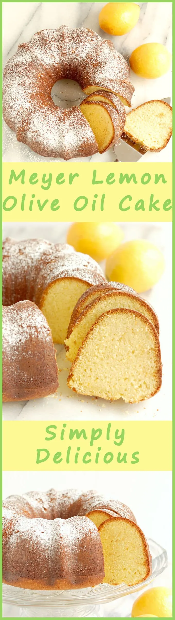 Rich and tangy with Meyer Lemon and Olive Oil. This cake will keep fresh for days. Get the recipe and find out how the recipe was created