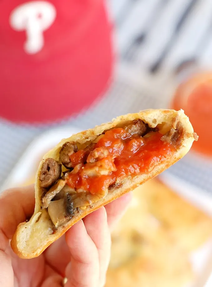 Philly Cheesesteak Calzone