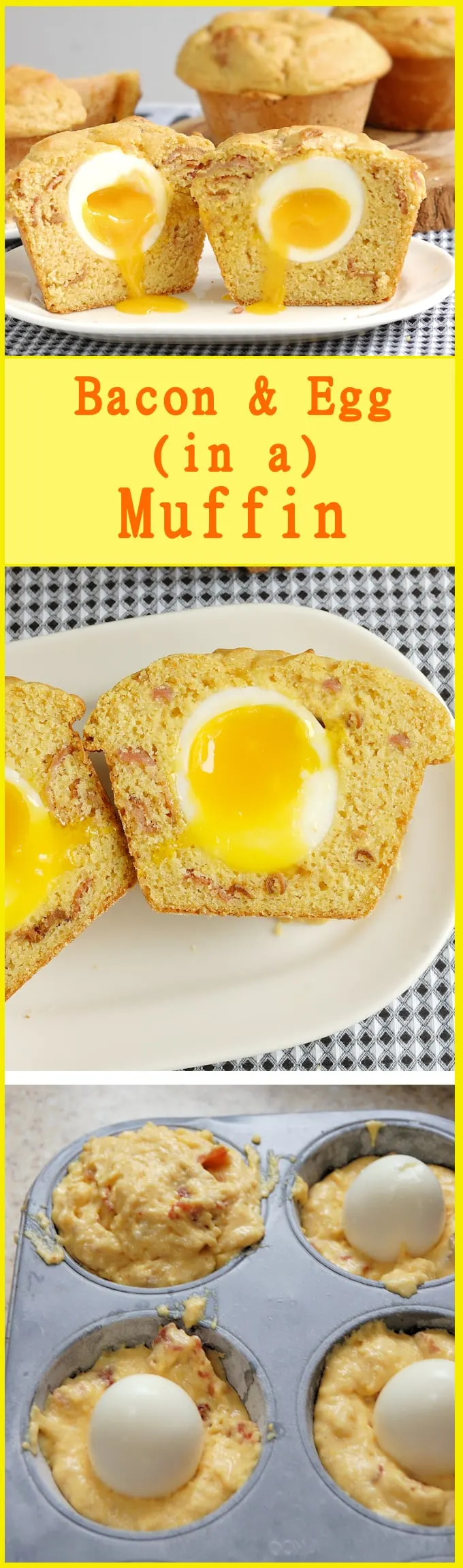 Here's a great new brunch idea! Jumbo corn muffins are flavored with bacon and maple syrup and, get this, there's a runny-yolk egg baked into each muffin. The recipe includes a video that shows the secret to creating this fun and surprisingly easy recipe.