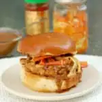 chicken satay burger with peanut sauce 3a