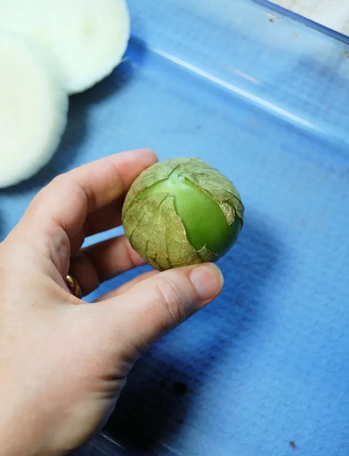 a tomatillo