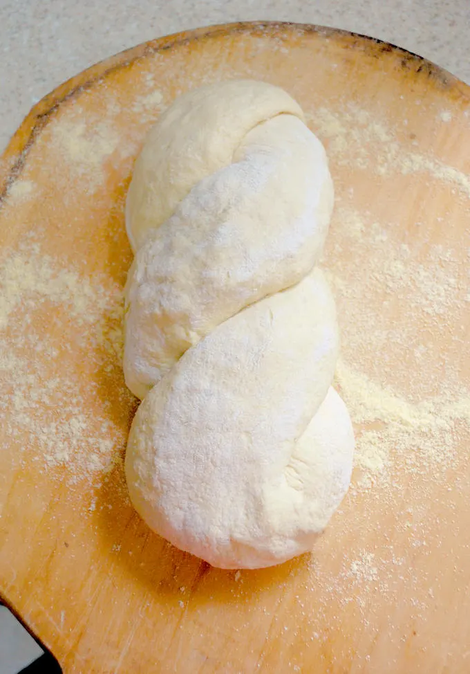 a loaf of sourdough cornbread