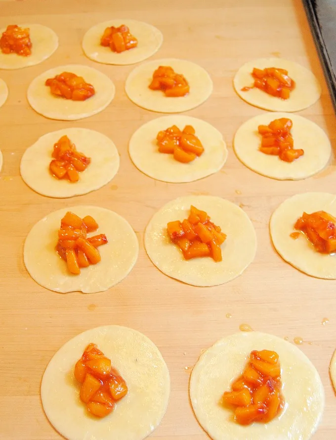 assembling hand pies
