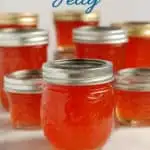 ghost pepper jelly pinterest image with text overlay
