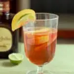 a glass of mexican sangria