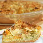 a pinterest image for zucchini pie