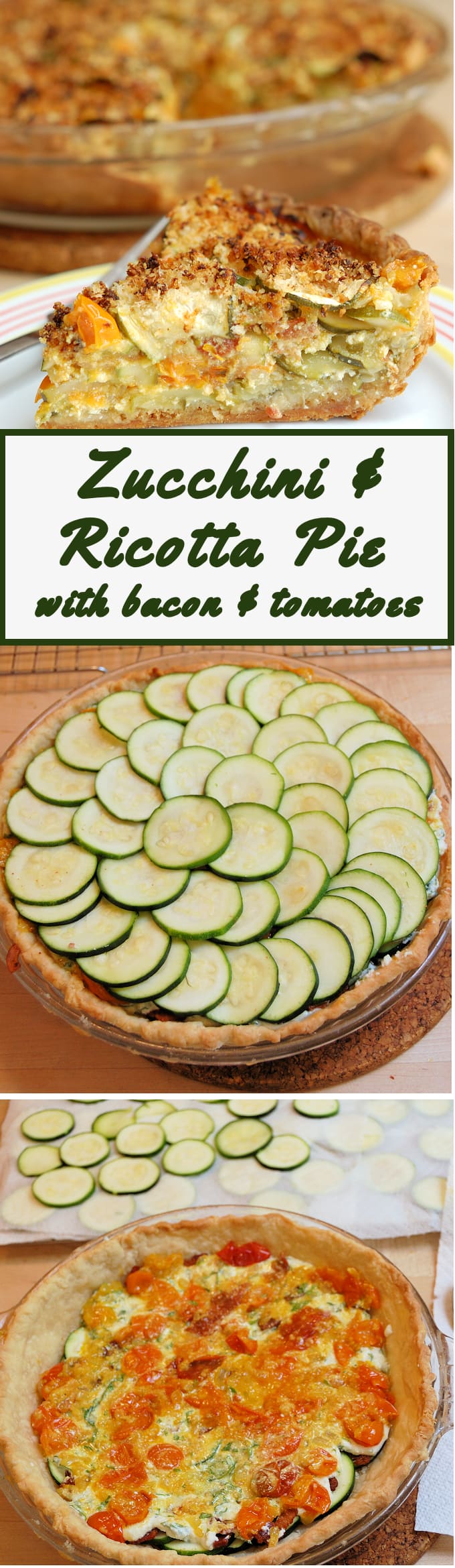 Zucchini & Ricotta Pie Baking Sense