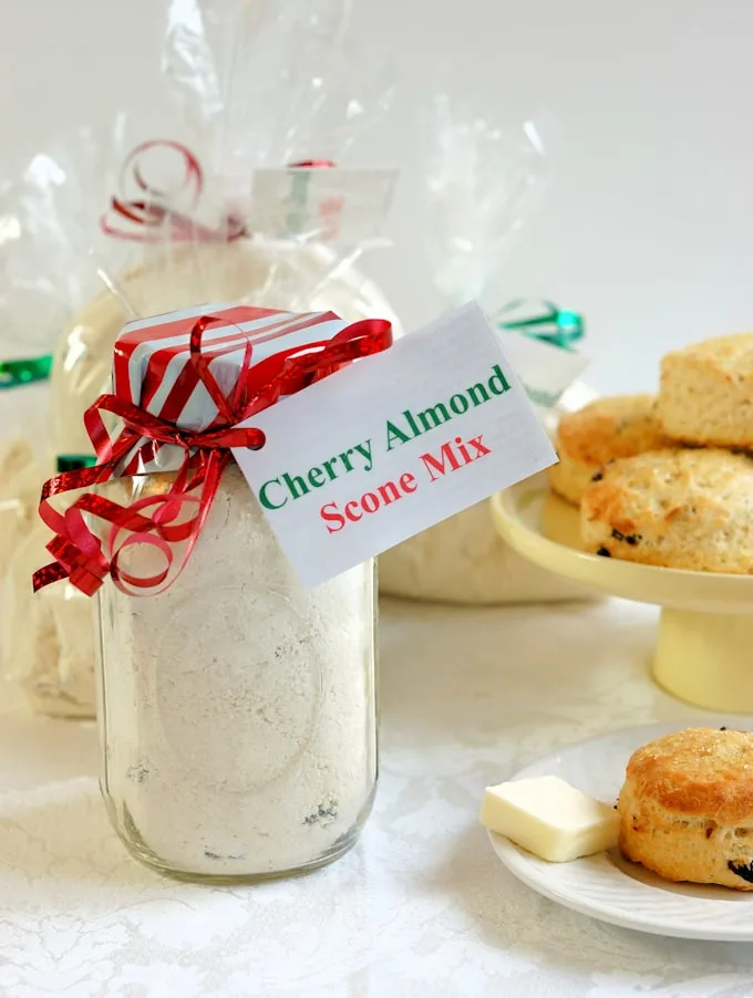 homemade cherry almond scone mix