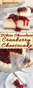 White Chocolate Cranberry Cheesecake - Baking Sense