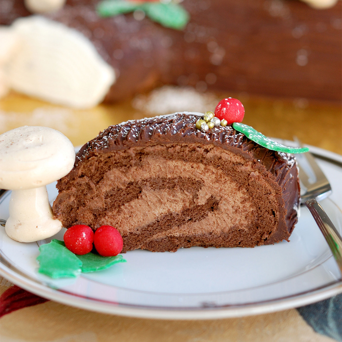 Buche de Noel – Yule Log Cake