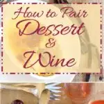 How to pair dessert and wine pin with text overlay