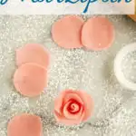 a pinterest image for a marzipan recipe with text overlay