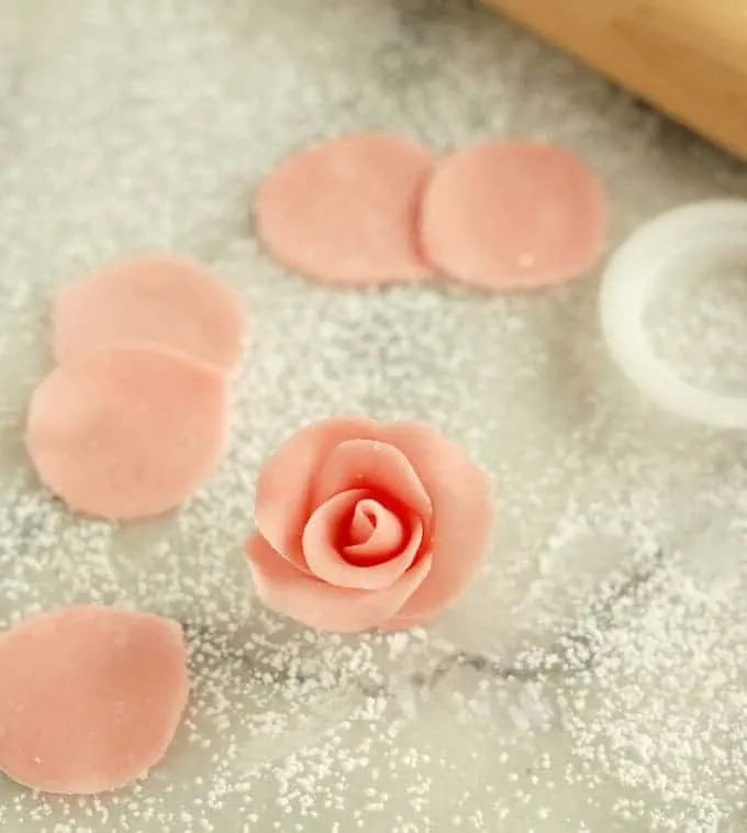 marzipan roses